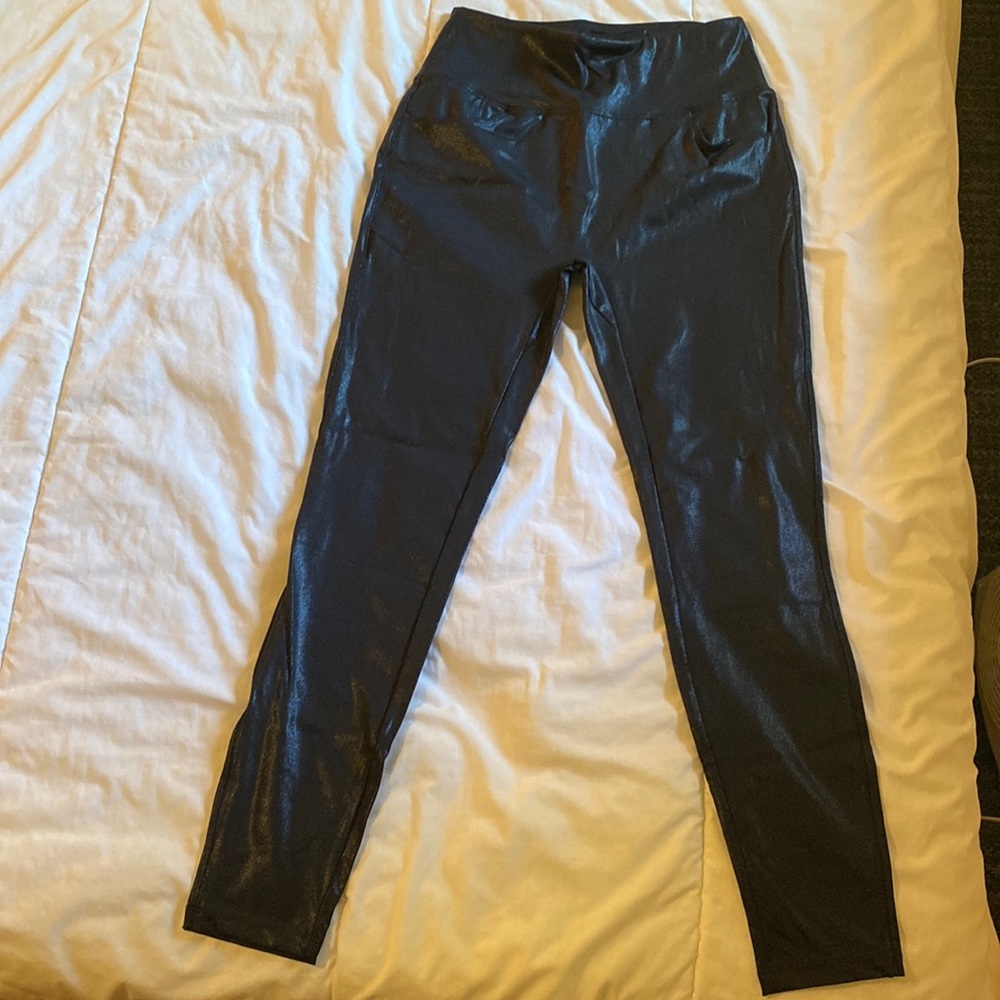 NWT shiny high rise pants